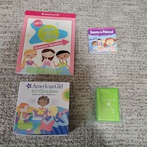 American Girl Doll Sleepover Party Games Books, 300 Wishes, Words To Live By